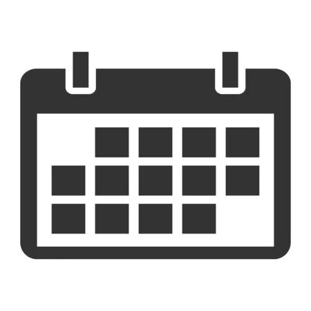 145509510 icône de calendrier symbole d événement de date isolé sur fond blanc bouton web de vecteur 